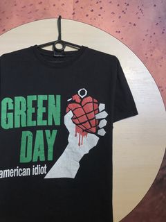 Green Day American Idiot Vintage Burnout T-Shirt OFFICIAL 