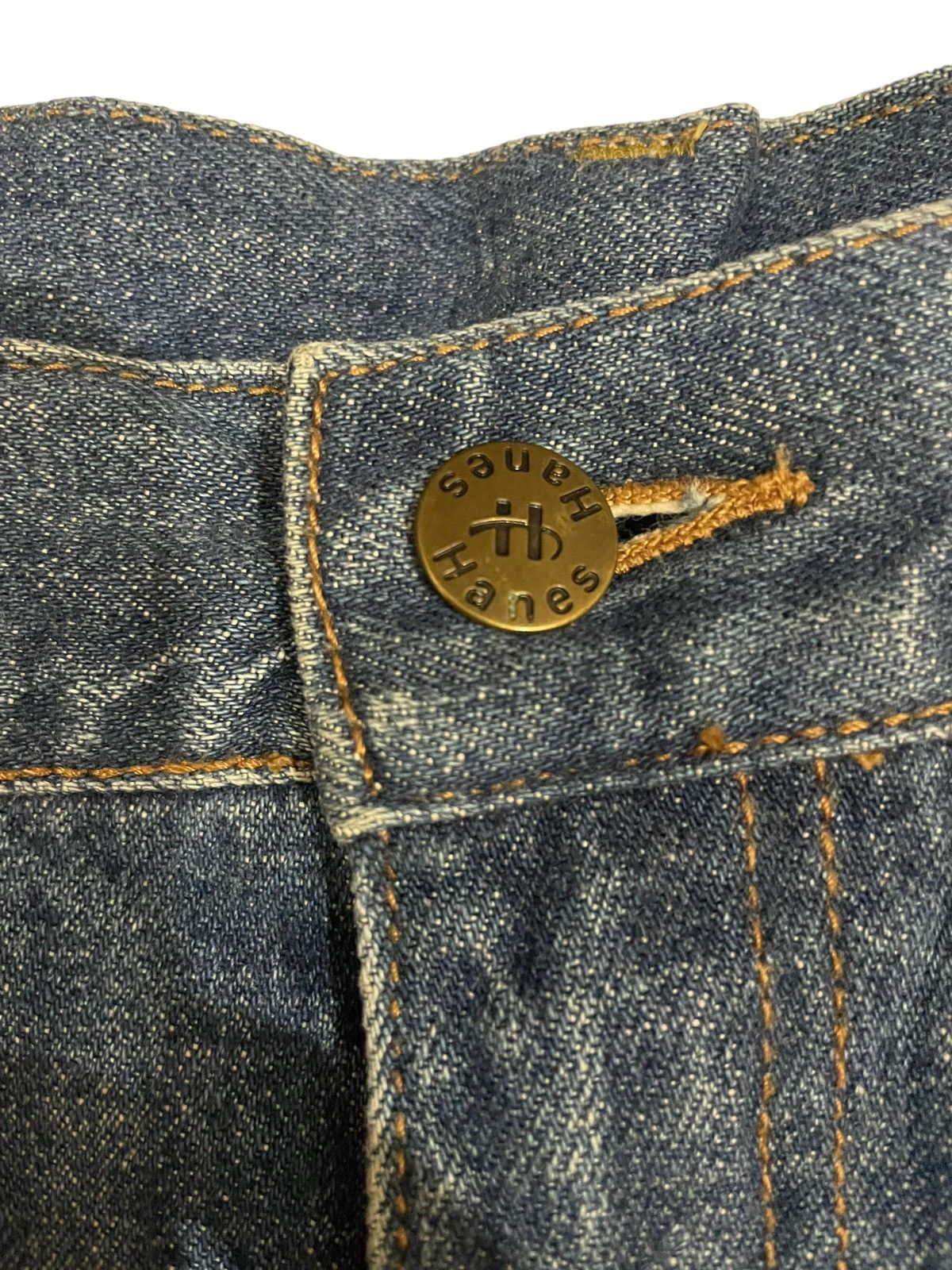 Hanes × If Six Was Nine × Vintage 90s Vintage Hanes Baggy Wide Leg Jeans Size US 33 - 7 Thumbnail