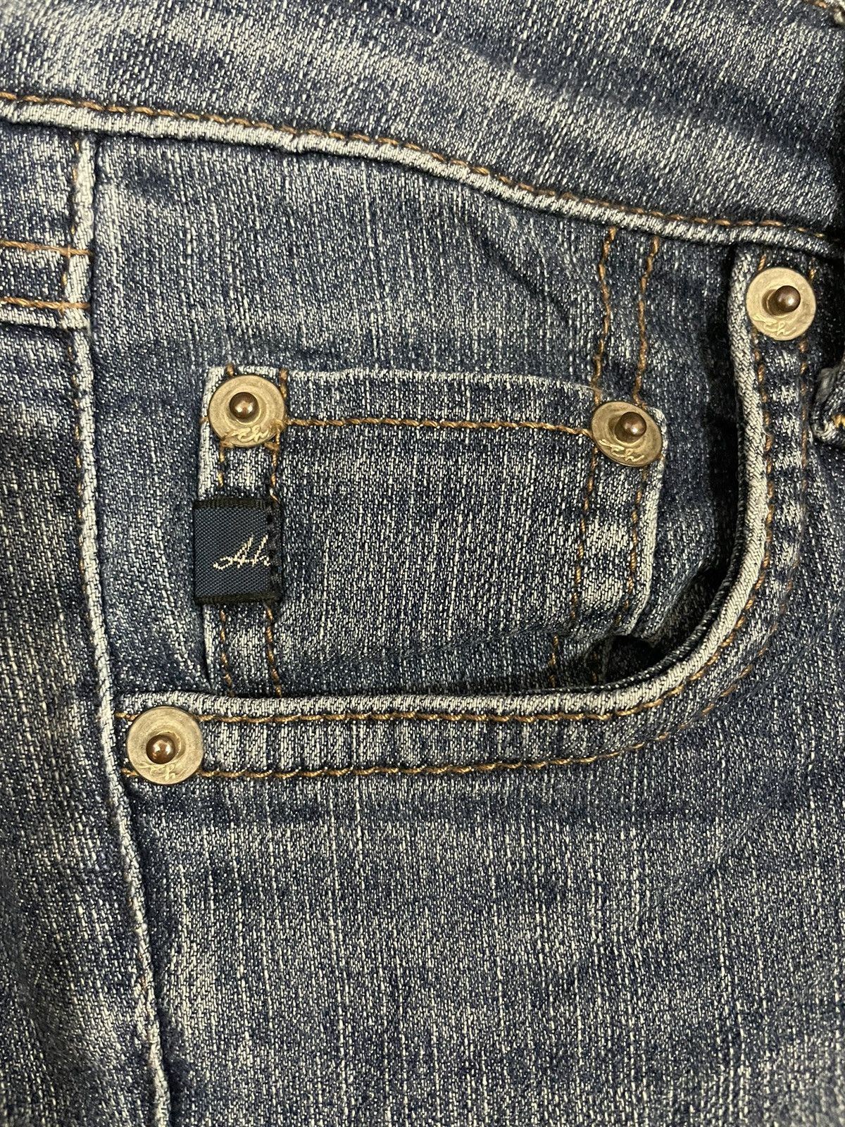 If Six Was Nine × Japanese Brand Vintage American Holic Slim Fit Indigo Denim Size US 30 / EU 46 - 9 Thumbnail