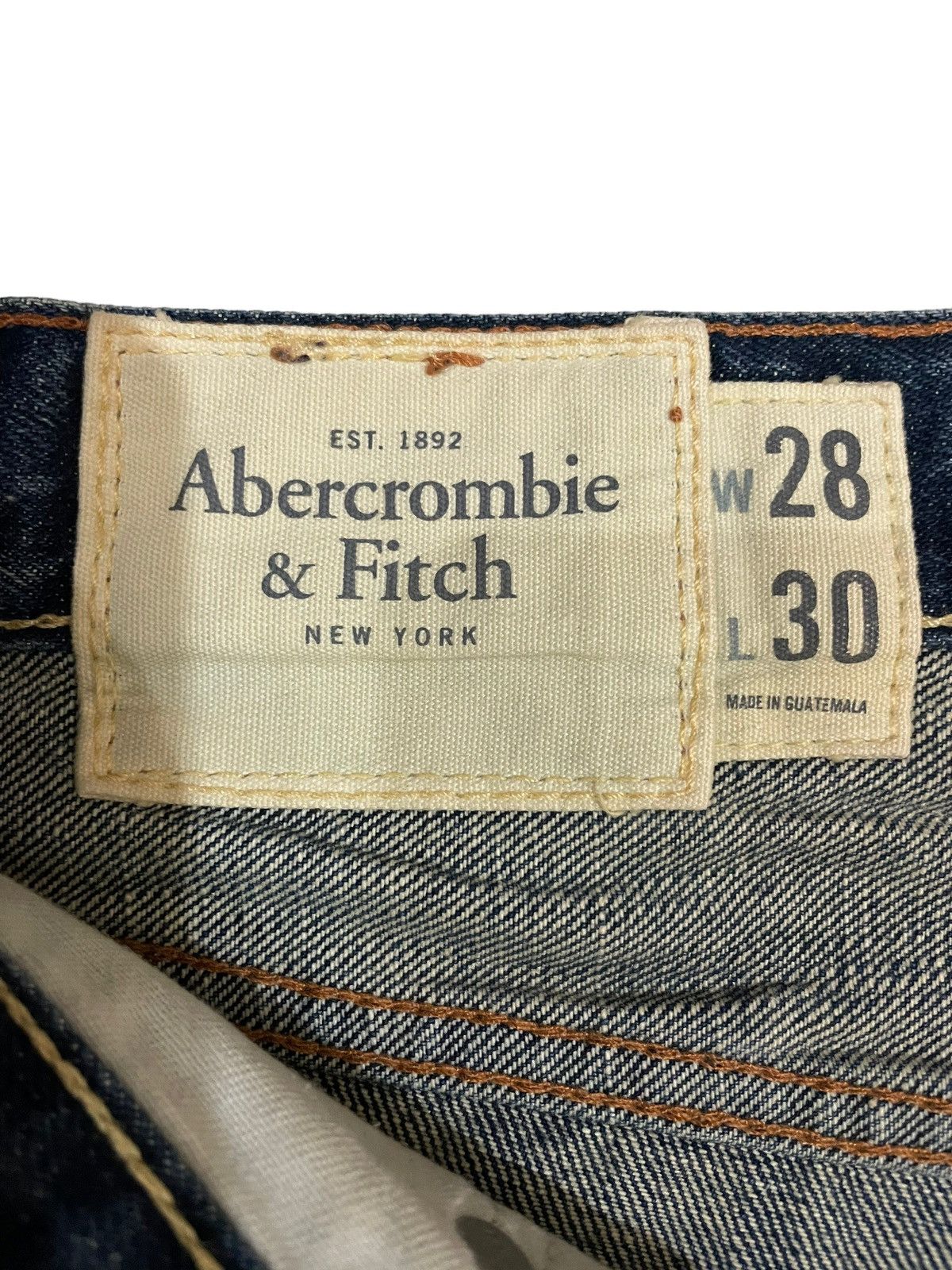 Abercrombie & Fitch × Vintage Vintage Abercrombie & Fitch Faded Jeans Size US 30 / EU 46 - 9 Thumbnail