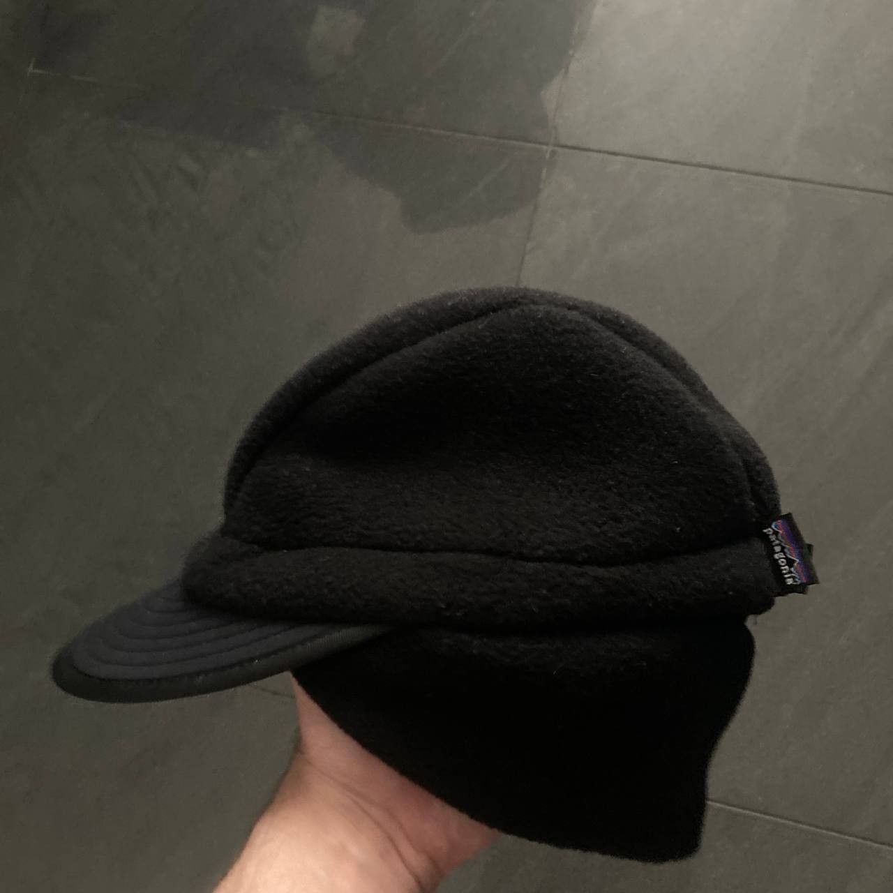 image of Made In USA x Patagonia Vintage Ss 93 Patagonia Synchilla Fleece Duckbill Cap Hat in Black, Men's
