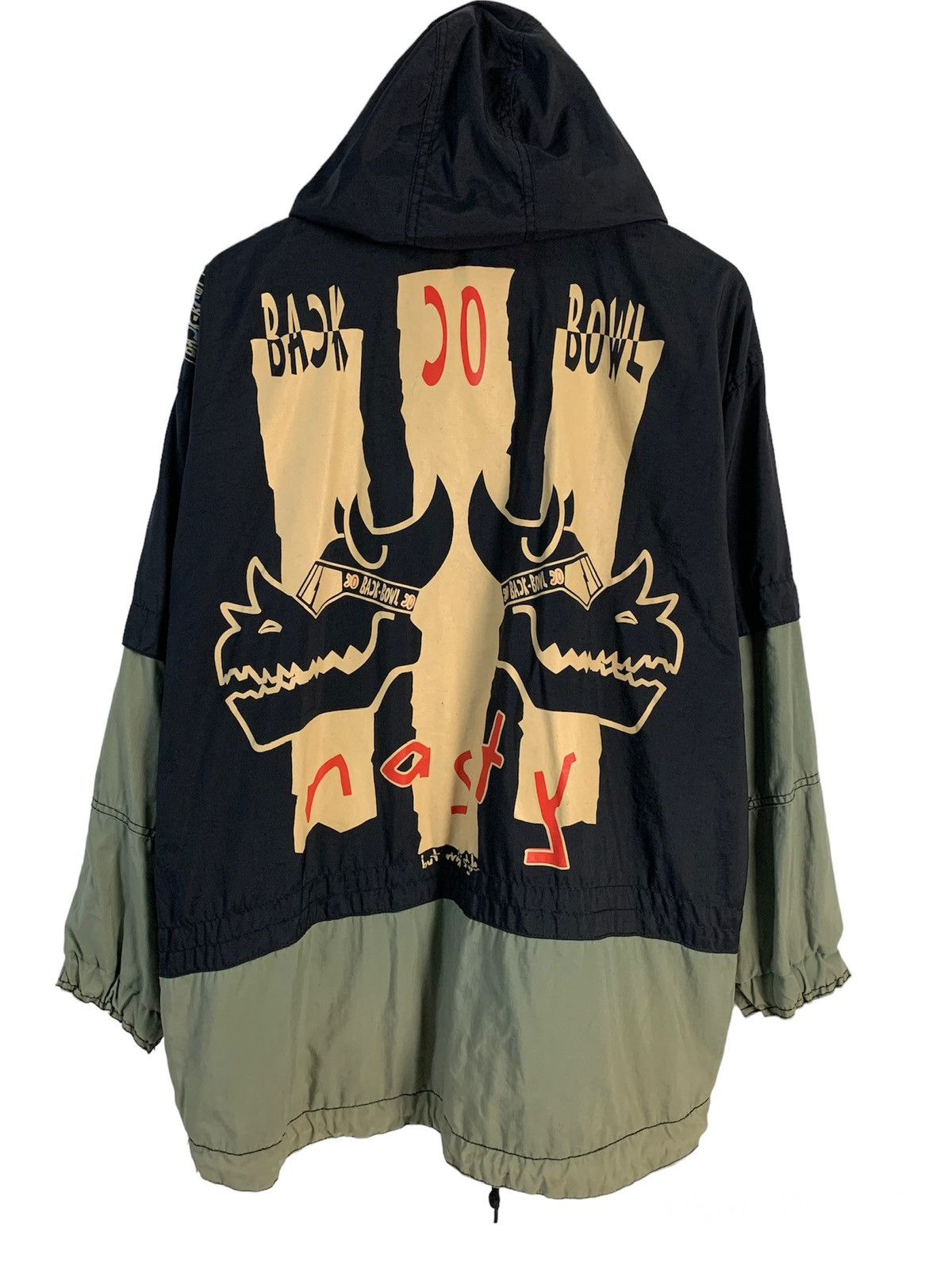 Japanese Brand Back Bowl By Goldwin Hoodie Pullover Windbreaker Size US XL / EU 56 / 4 - 1 Thumbnail