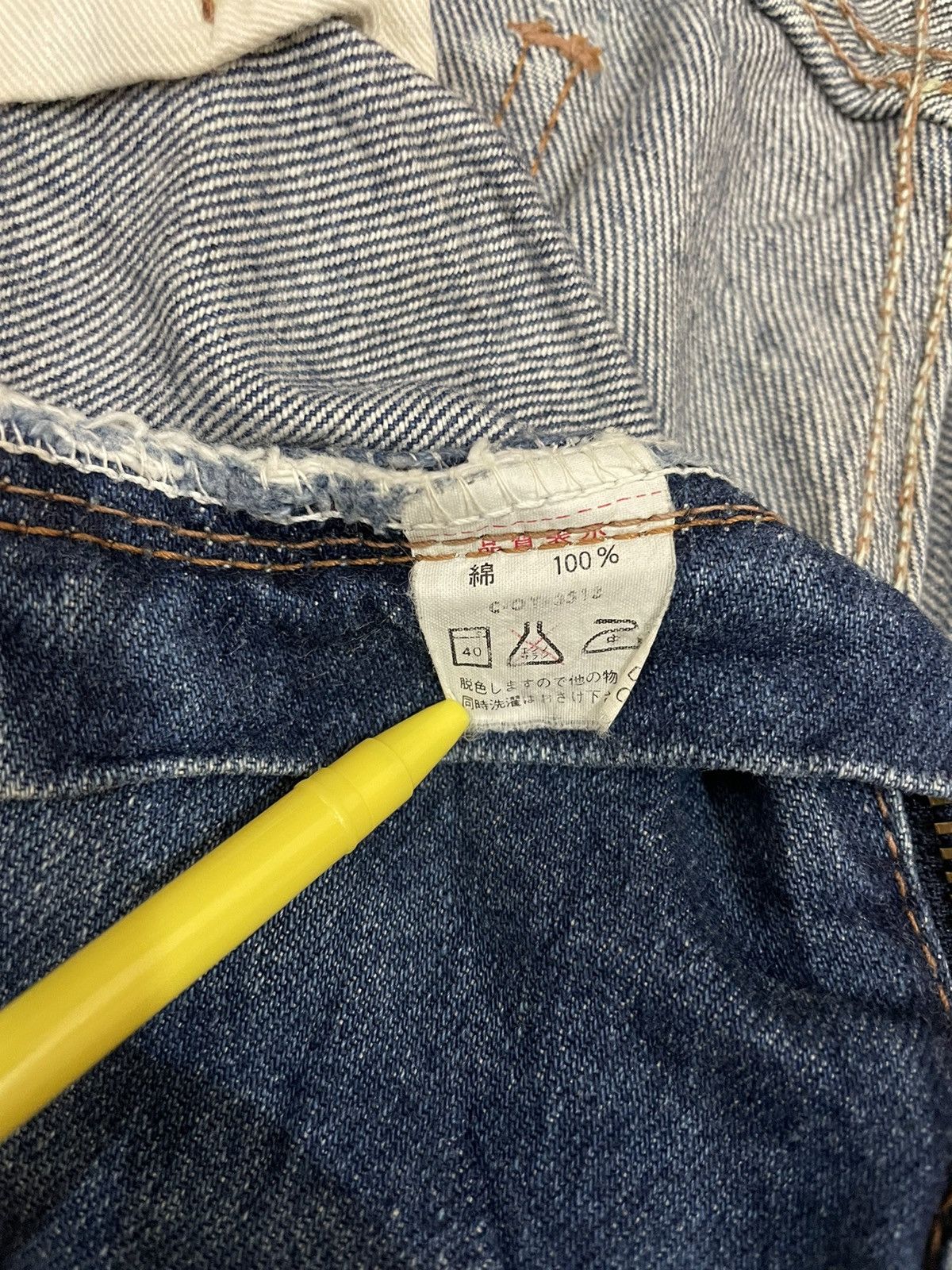Big John × Japanese Brand × Vintage Vintage 90s Bog John 4517 Blue Washed Jeans Size US 30 / EU 46 - 10 Thumbnail