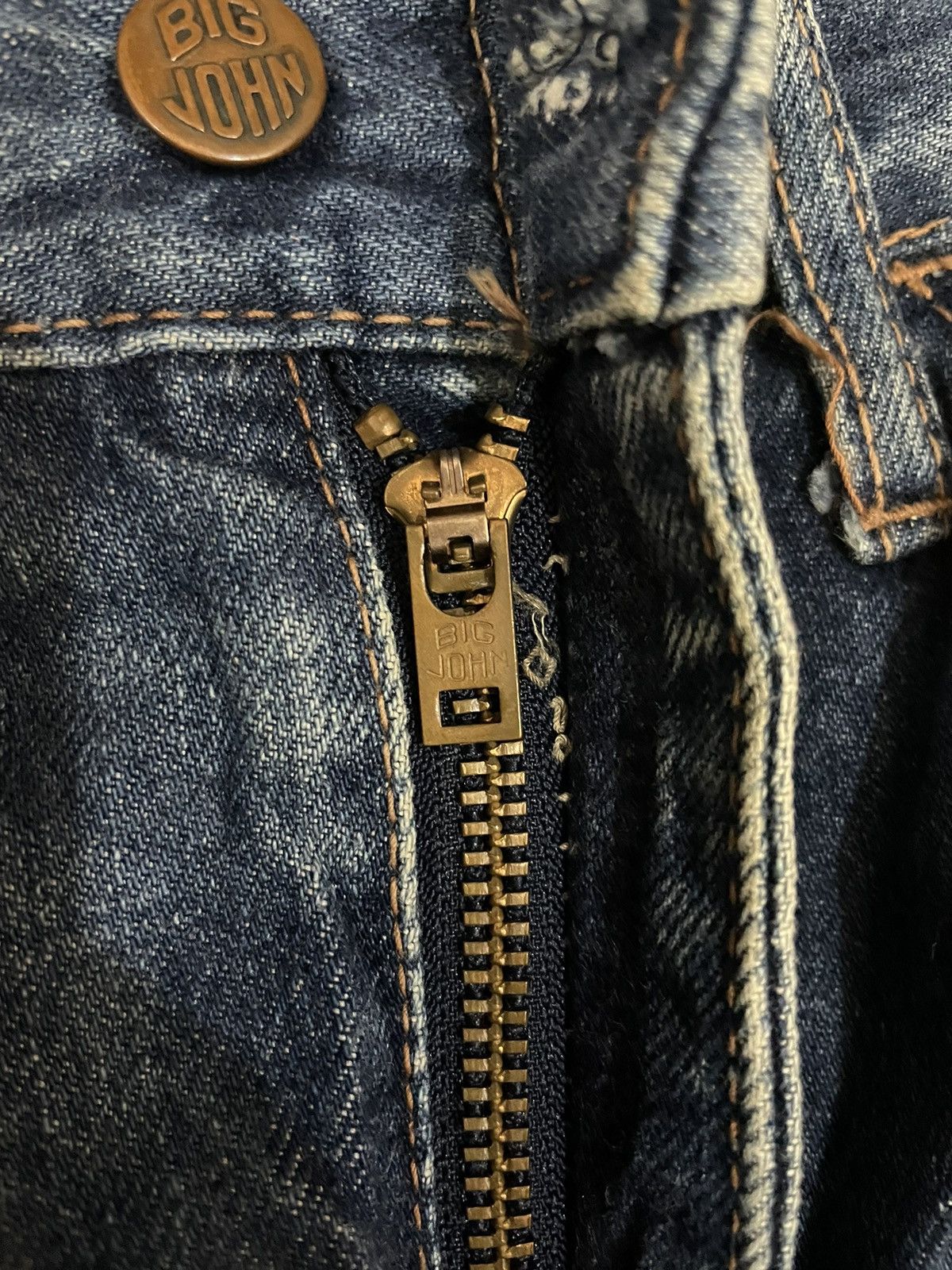 Big John × Japanese Brand × Vintage Vintage 90s Bog John 4517 Blue Washed Jeans Size US 30 / EU 46 - 7 Thumbnail