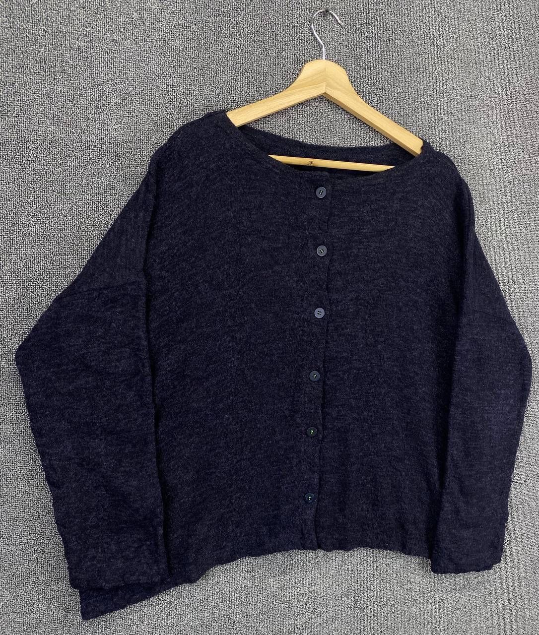 Issey Miyake Vintage Issey Miyake Rare Design Shirts Button Up Cardigan Size L / US 10 / IT 46 - 2 Thumbnail