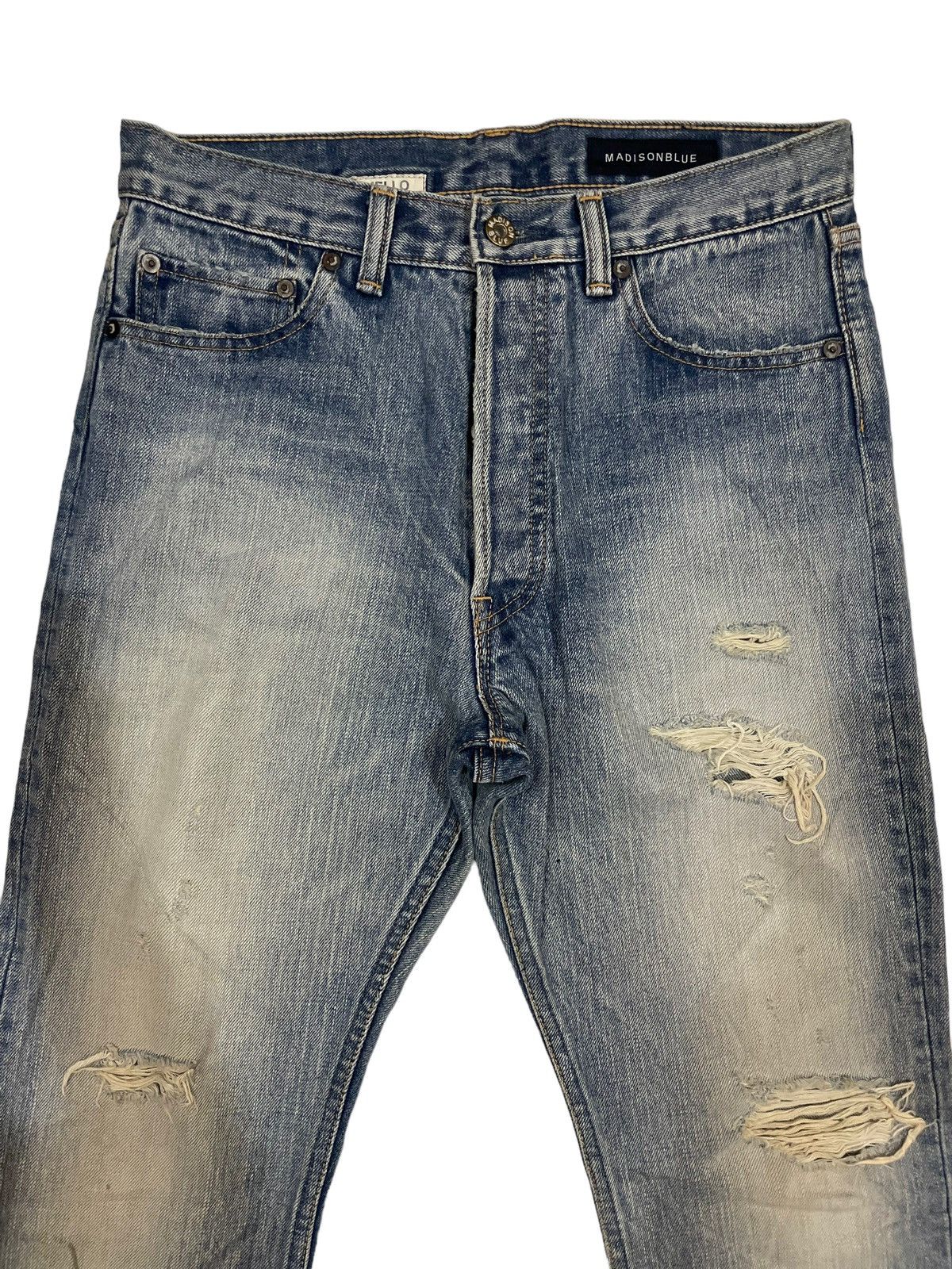 Japanese Brand × Seditionaries Vtg Madison Blue by Mariko Nakayama Distressed Jeans Size US 31 - 5 Thumbnail
