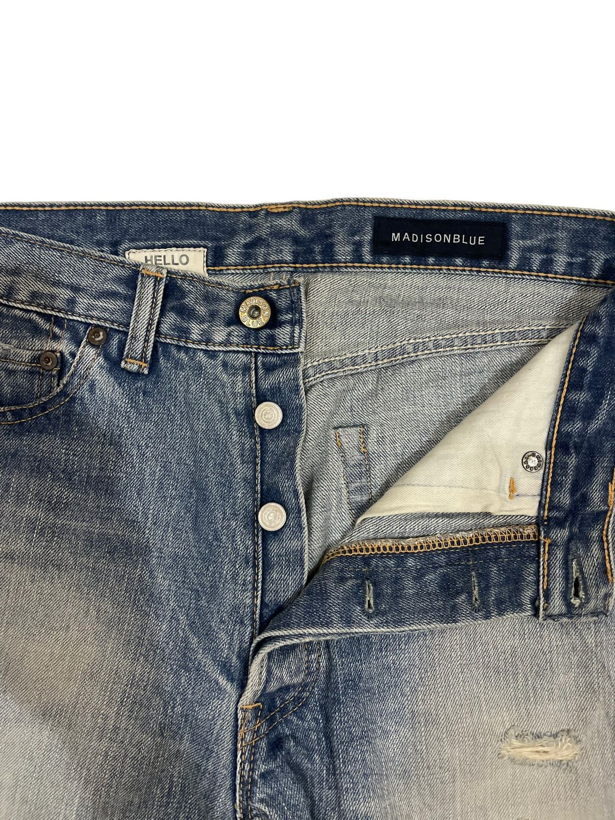 Japanese Brand × Seditionaries Vtg Madison Blue by Mariko Nakayama Distressed Jeans Size US 31 - 12 Thumbnail