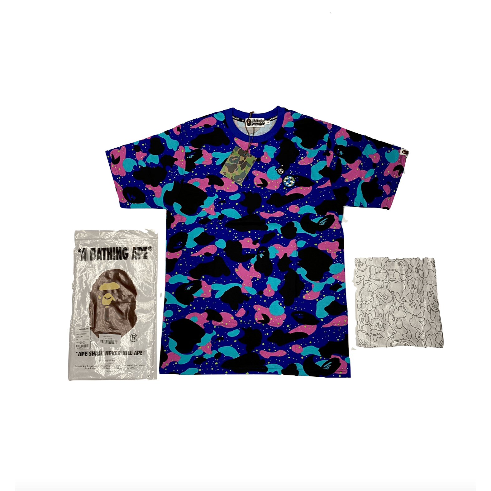 Bape × Kid Cudi New A Bathing Ape Bape Kid Cudi Moon Man Camouflage T-Shirt Size US M / EU 48-50 / 2 - 1 Thumbnail