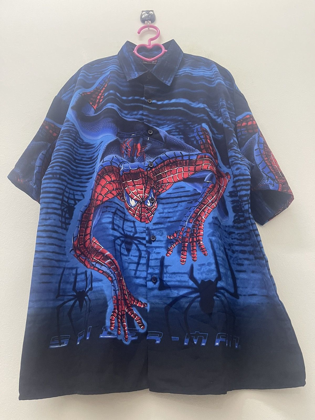Marvel Comics Rare Y2k Vintage SPIDERMAN Full All Over Print Marvel Size US L / EU 52-54 / 3 - 2 Thumbnail