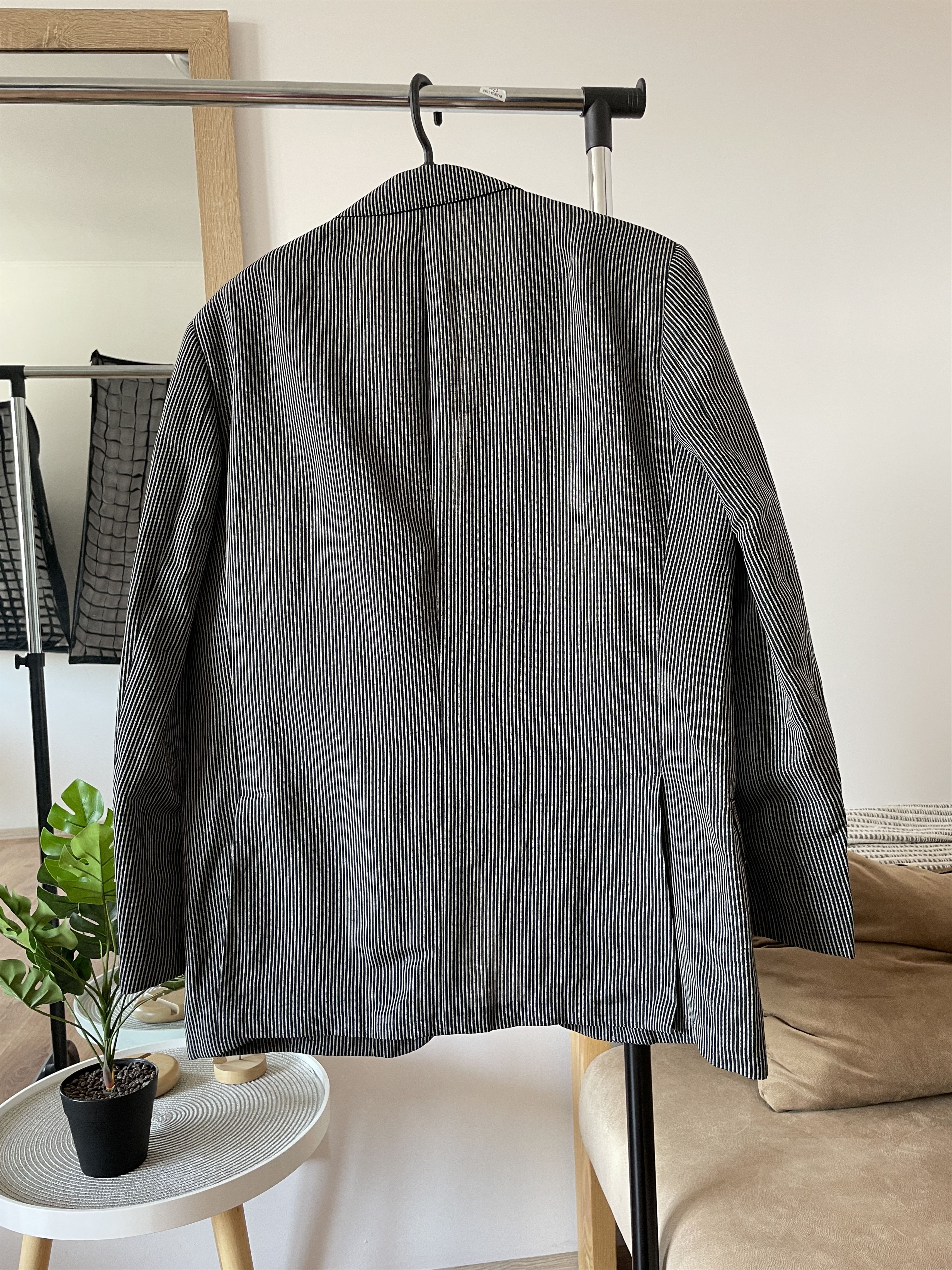 Pal Zileri Pal Zileri Concept Striped Linen/Wool Unlined Blazer Size 42R - 2 Thumbnail