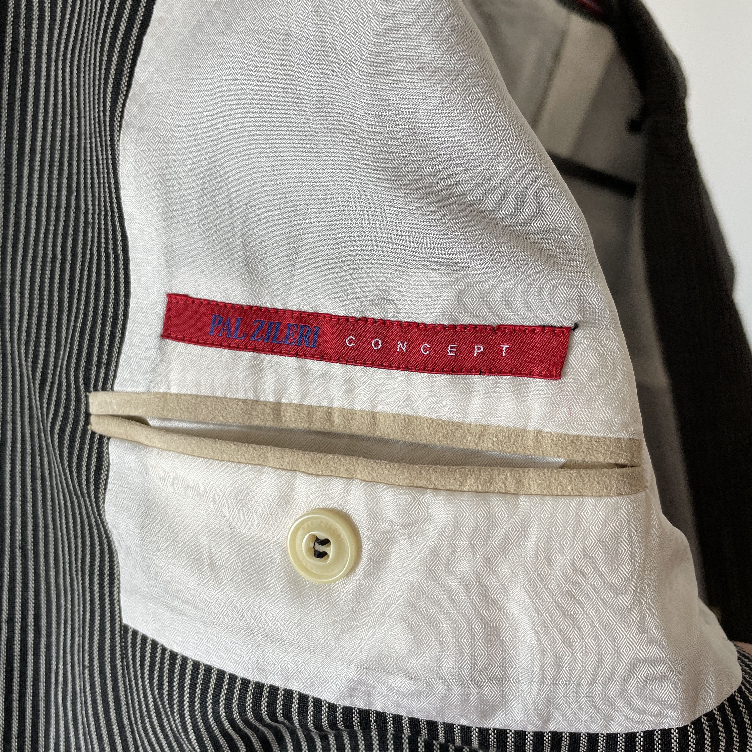 Pal Zileri Pal Zileri Concept Striped Linen/Wool Unlined Blazer Size 42R - 8 Thumbnail