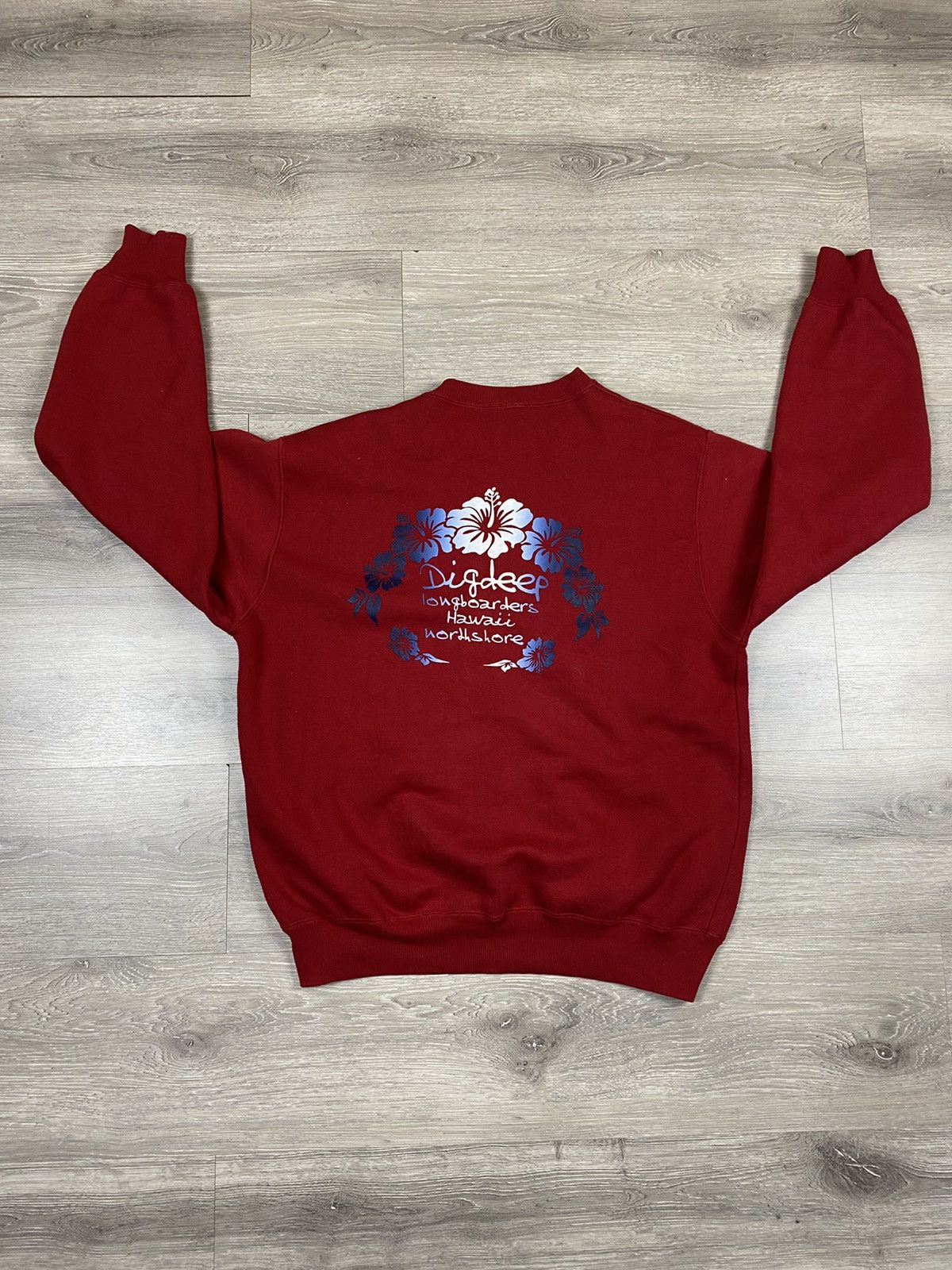 Vintage Vintage Dig Deep Longboarders Hawaiian WorthShore Sweatshirt Size US M / EU 48-50 / 2 - 1 Thumbnail