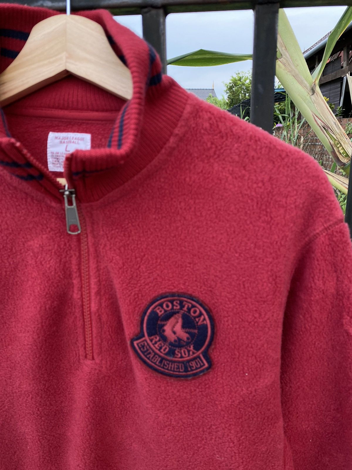 MLB GONE 🔥 Vintage Boston Red Sox MLB Fleece Sweatshirt Size US L / EU 52-54 / 3 - 3 Thumbnail