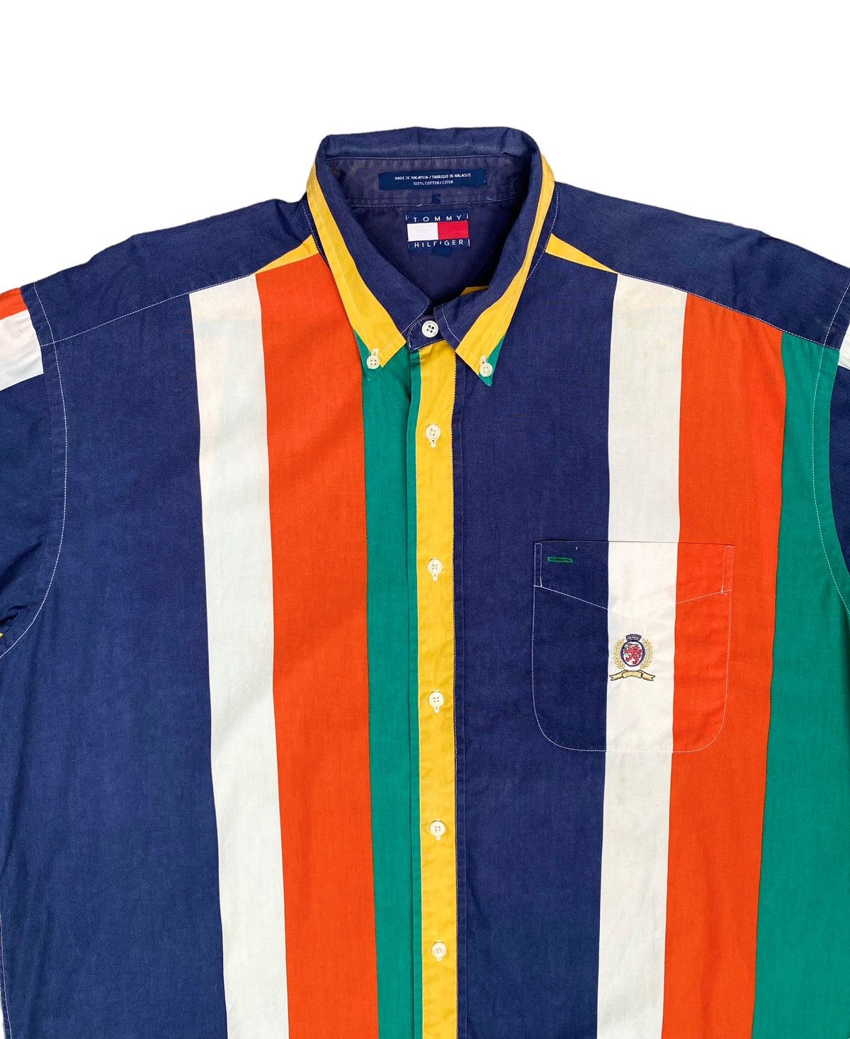 Vintage Rare Design Vintage Brand Tommy Hilfiger Stripe Shirt 1990s Size US L / EU 52-54 / 3 - 3 Thumbnail