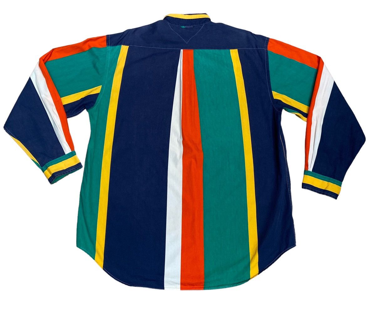 Vintage Rare Design Vintage Brand Tommy Hilfiger Stripe Shirt 1990s Size US L / EU 52-54 / 3 - 2 Preview