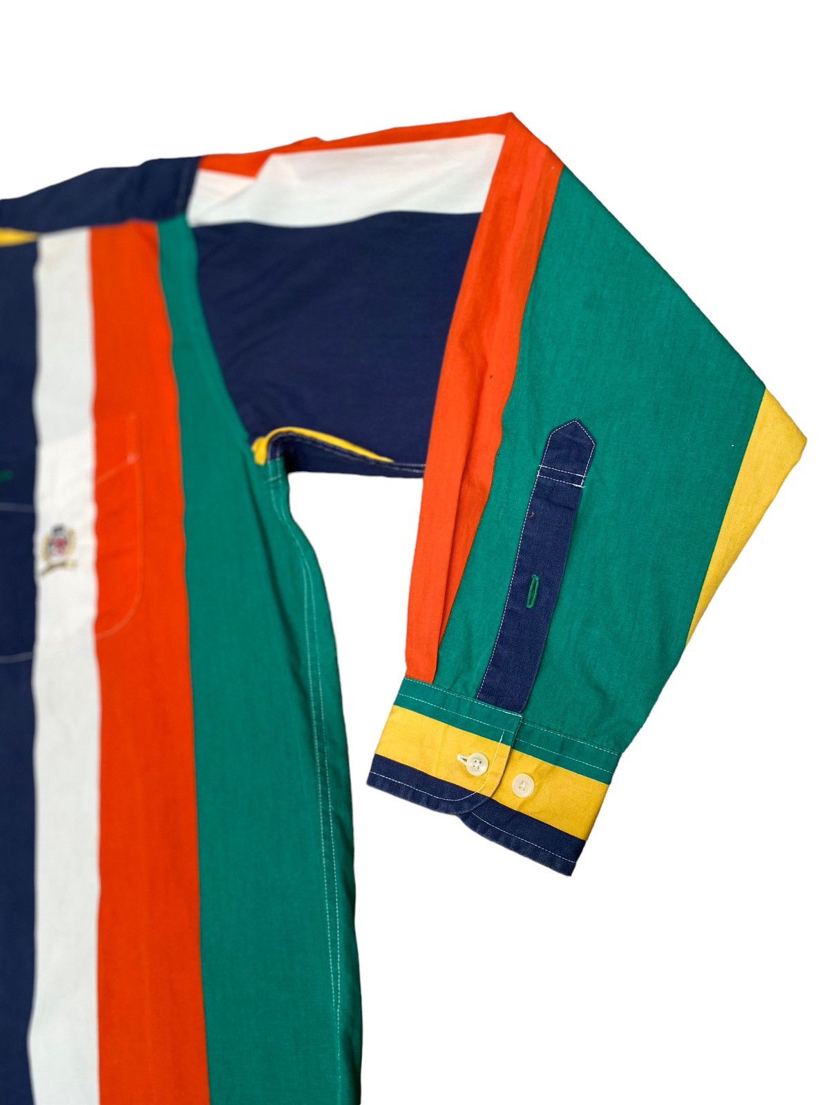 Vintage Rare Design Vintage Brand Tommy Hilfiger Stripe Shirt 1990s Size US L / EU 52-54 / 3 - 5 Thumbnail