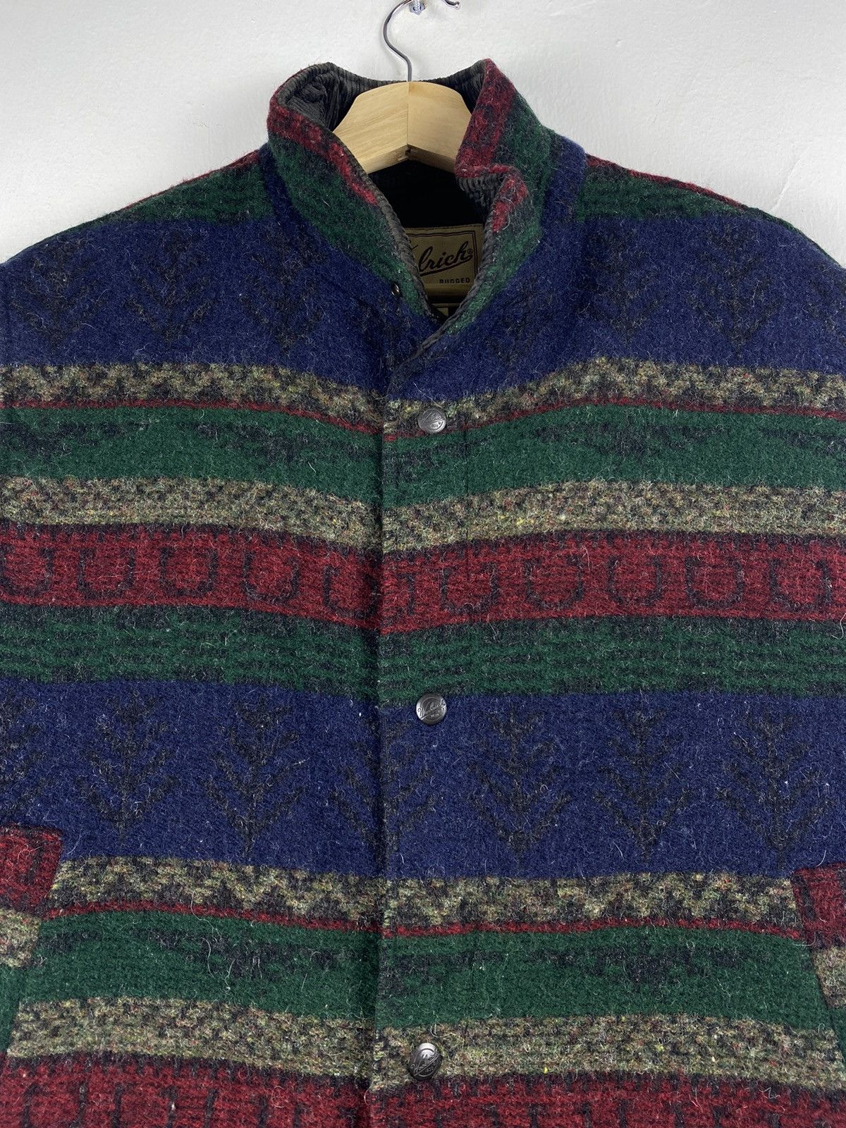 Woolrich Woolen Mills Vintage Woolrich Stripes Multicolour Light Puffer Vest Size US M / EU 48-50 / 2 - 3 Thumbnail
