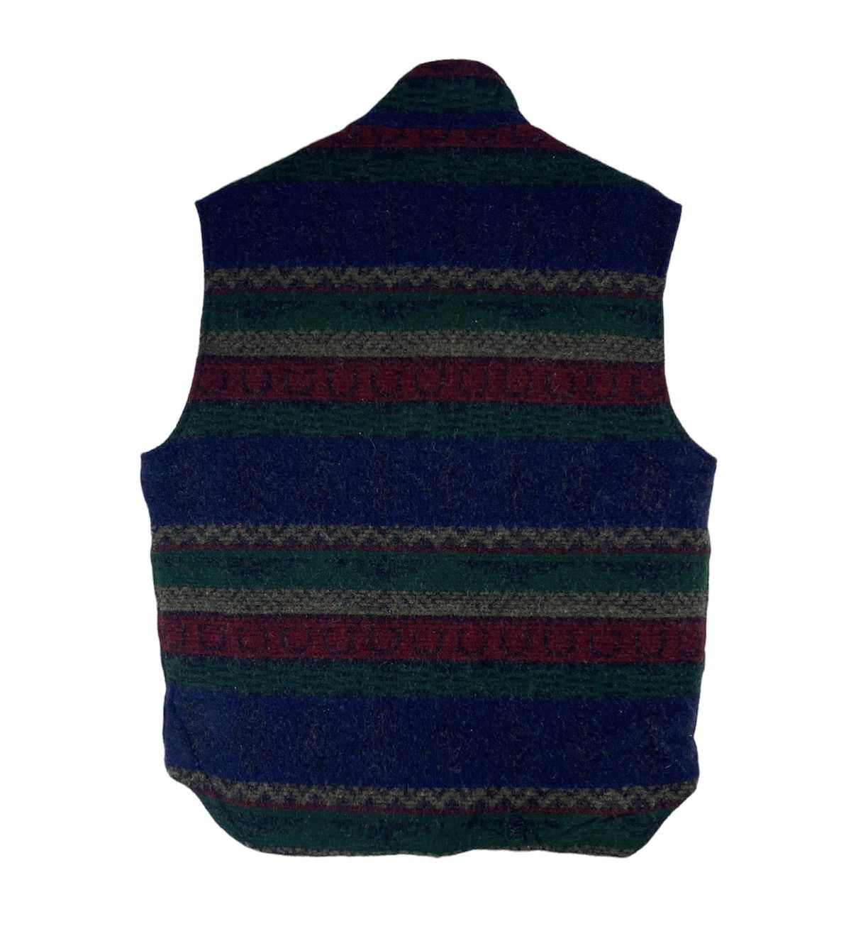Woolrich Woolen Mills Vintage Woolrich Stripes Multicolour Light Puffer Vest Size US M / EU 48-50 / 2 - 2 Thumbnail