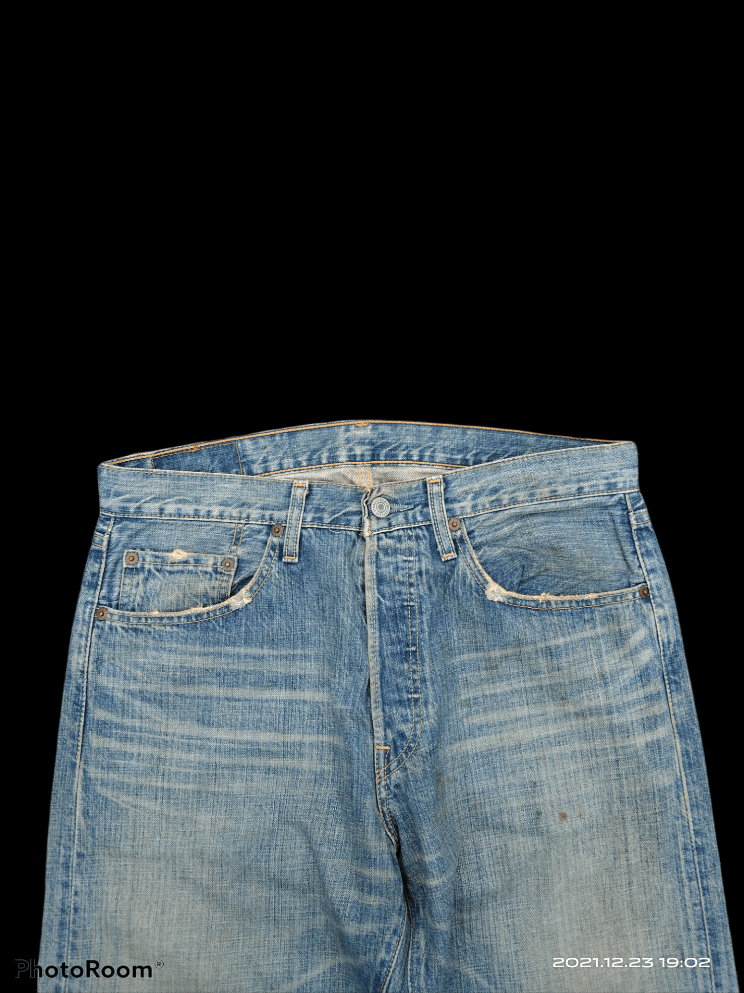 Levi's Vintage Clothing DISTRESSED VINTAGE LEVIS 501 DENIM PANTS Size US 32 / EU 48 - 3 Thumbnail