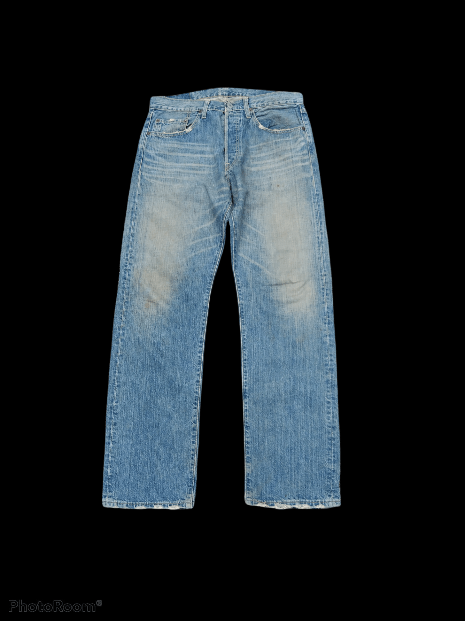 Levi's Vintage Clothing DISTRESSED VINTAGE LEVIS 501 DENIM PANTS Size US 32 / EU 48 - 1 Thumbnail