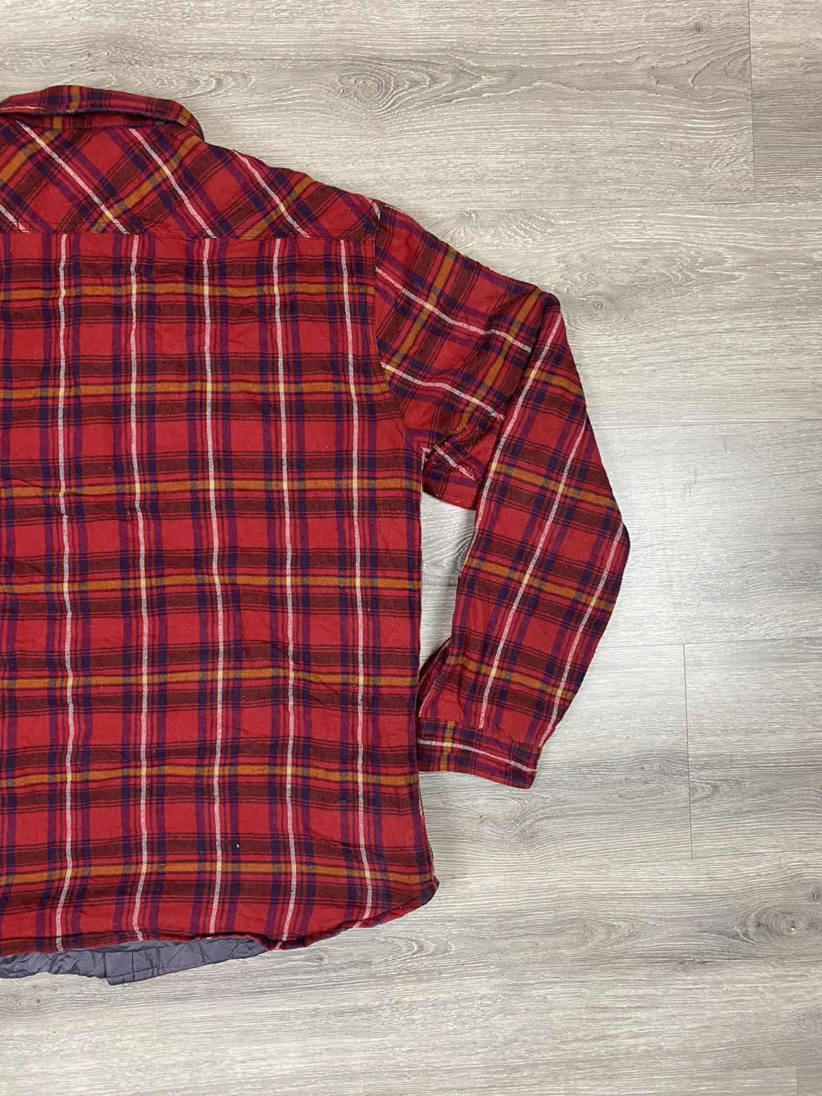 Flannel Vintage Good Day Shadow Plaids Checkered Puffer Jacket Size US L / EU 52-54 / 3 - 13 Thumbnail