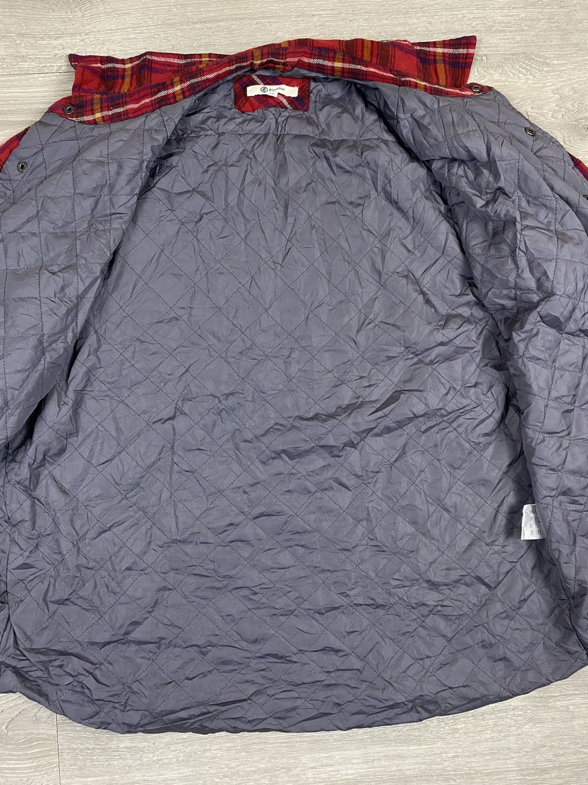Flannel Vintage Good Day Shadow Plaids Checkered Puffer Jacket Size US L / EU 52-54 / 3 - 9 Thumbnail