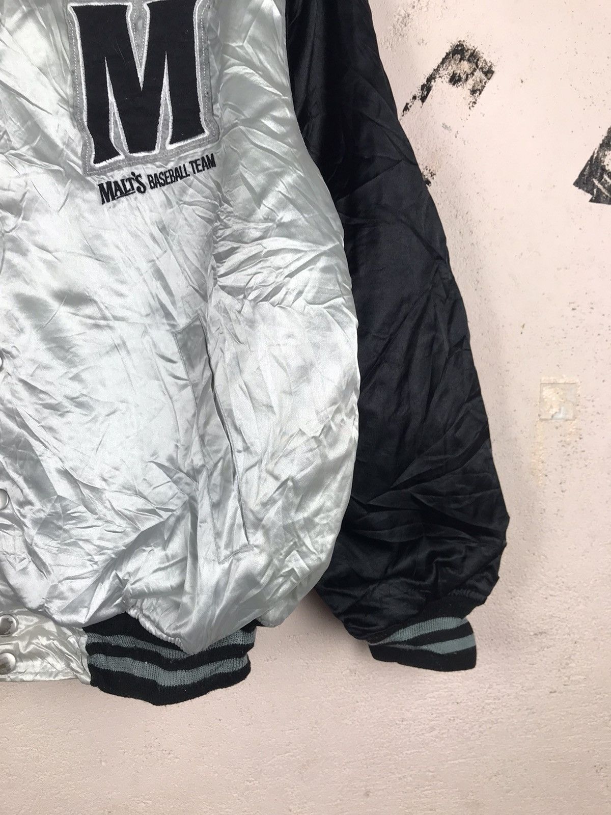 Vintage Vintage 90's Malts Baseball Team bomber jacket Size US M / EU 48-50 / 2 - 4 Thumbnail