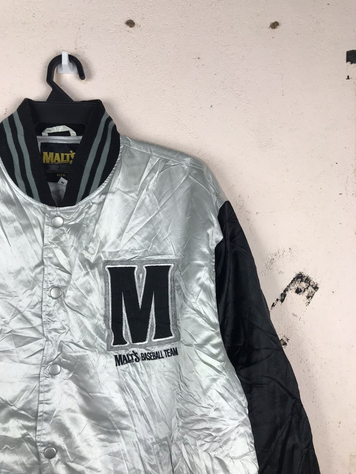 Vintage Vintage 90's Malts Baseball Team bomber jacket Size US M / EU 48-50 / 2 - 3 Thumbnail