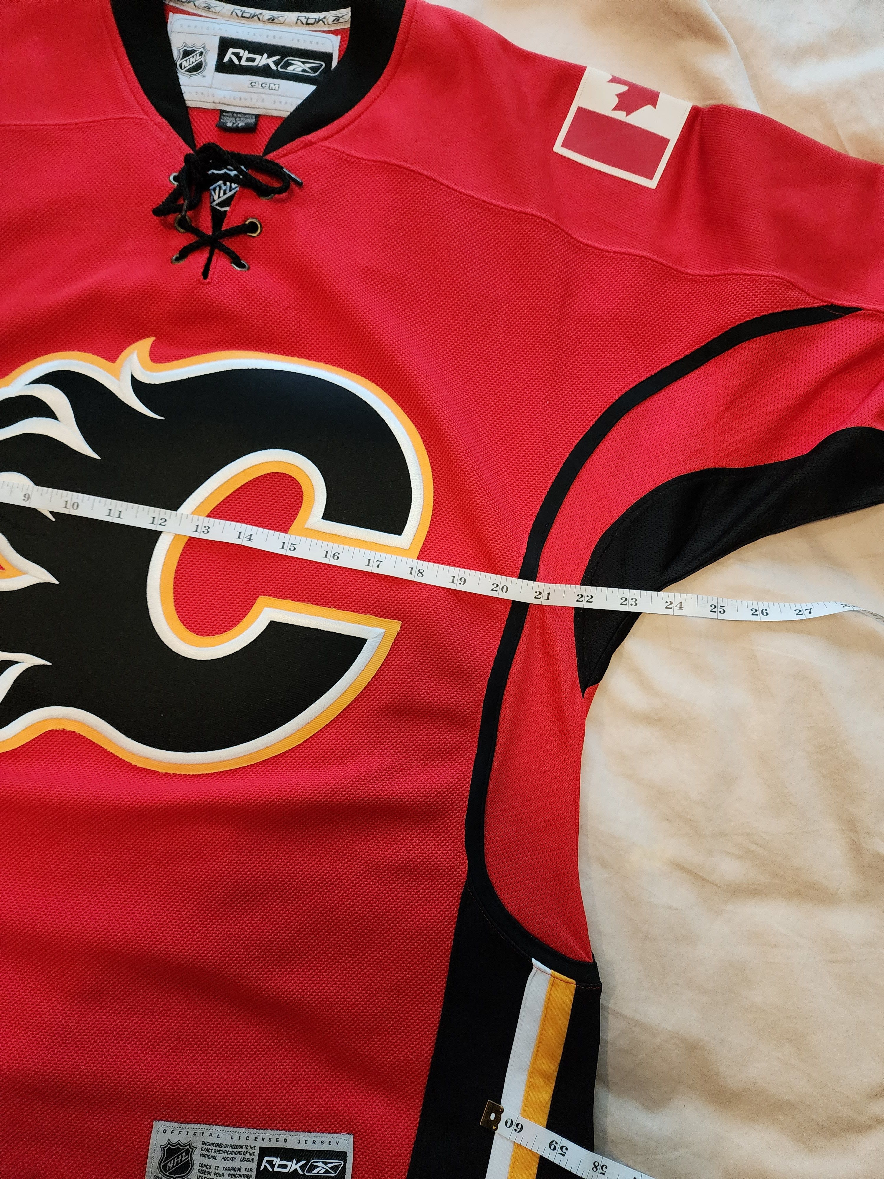 NHL Calgary flames red home jersey Small Size US S / EU 44-46 / 1 - 4 Thumbnail