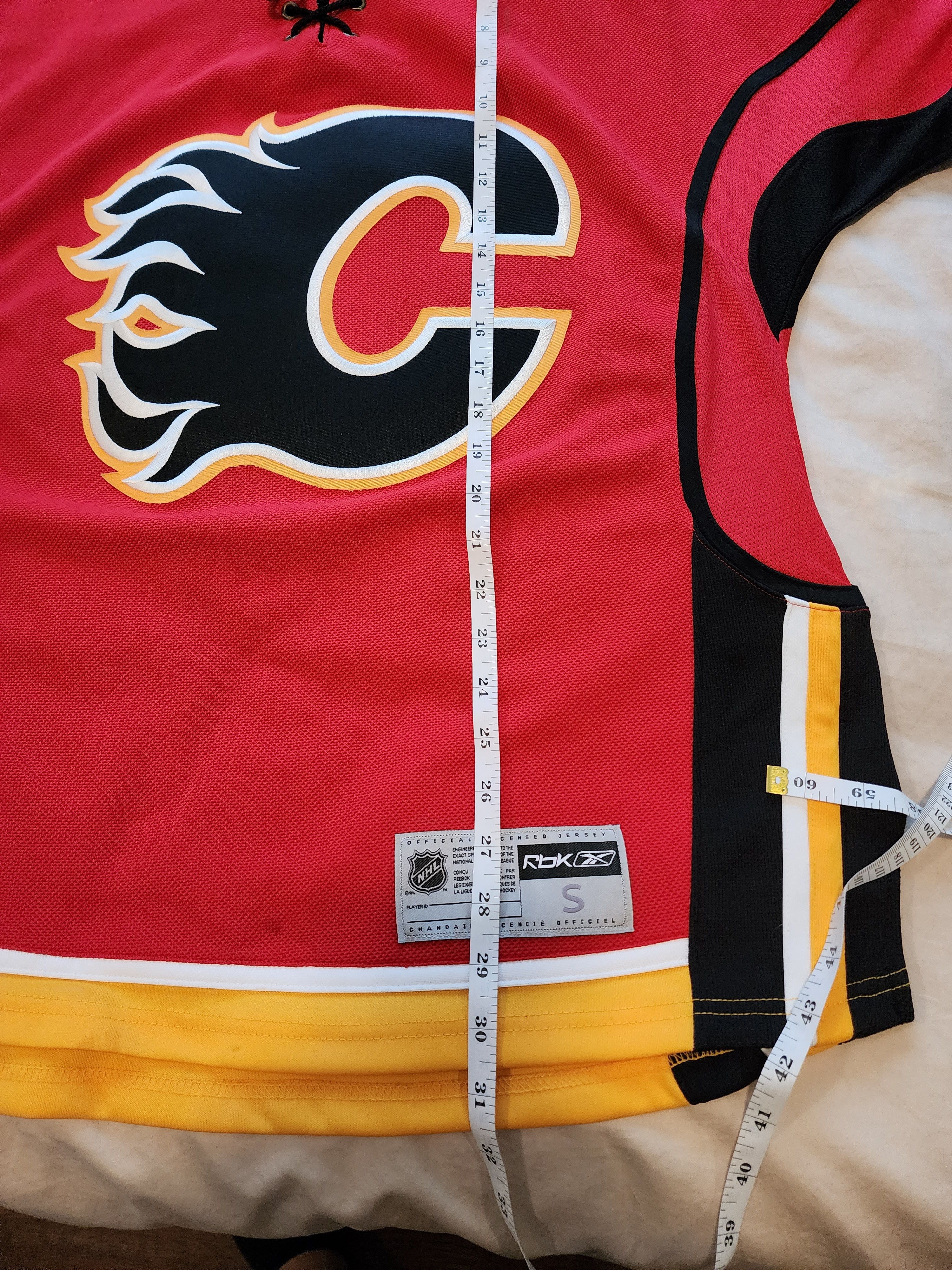NHL Calgary flames red home jersey Small Size US S / EU 44-46 / 1 - 3 Thumbnail