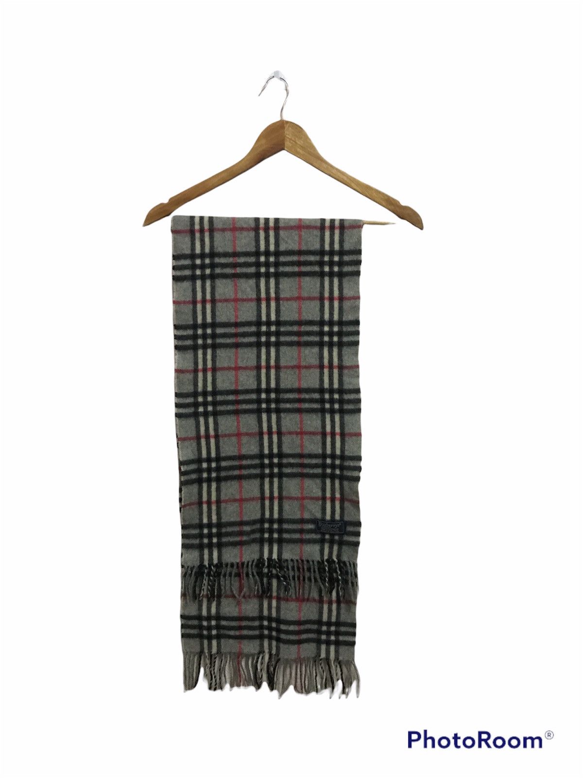 Burberry × Japanese Brand × Vintage Burberry Brit Checked Wool Big Muffler Scarve Size ONE SIZE - 3 Thumbnail