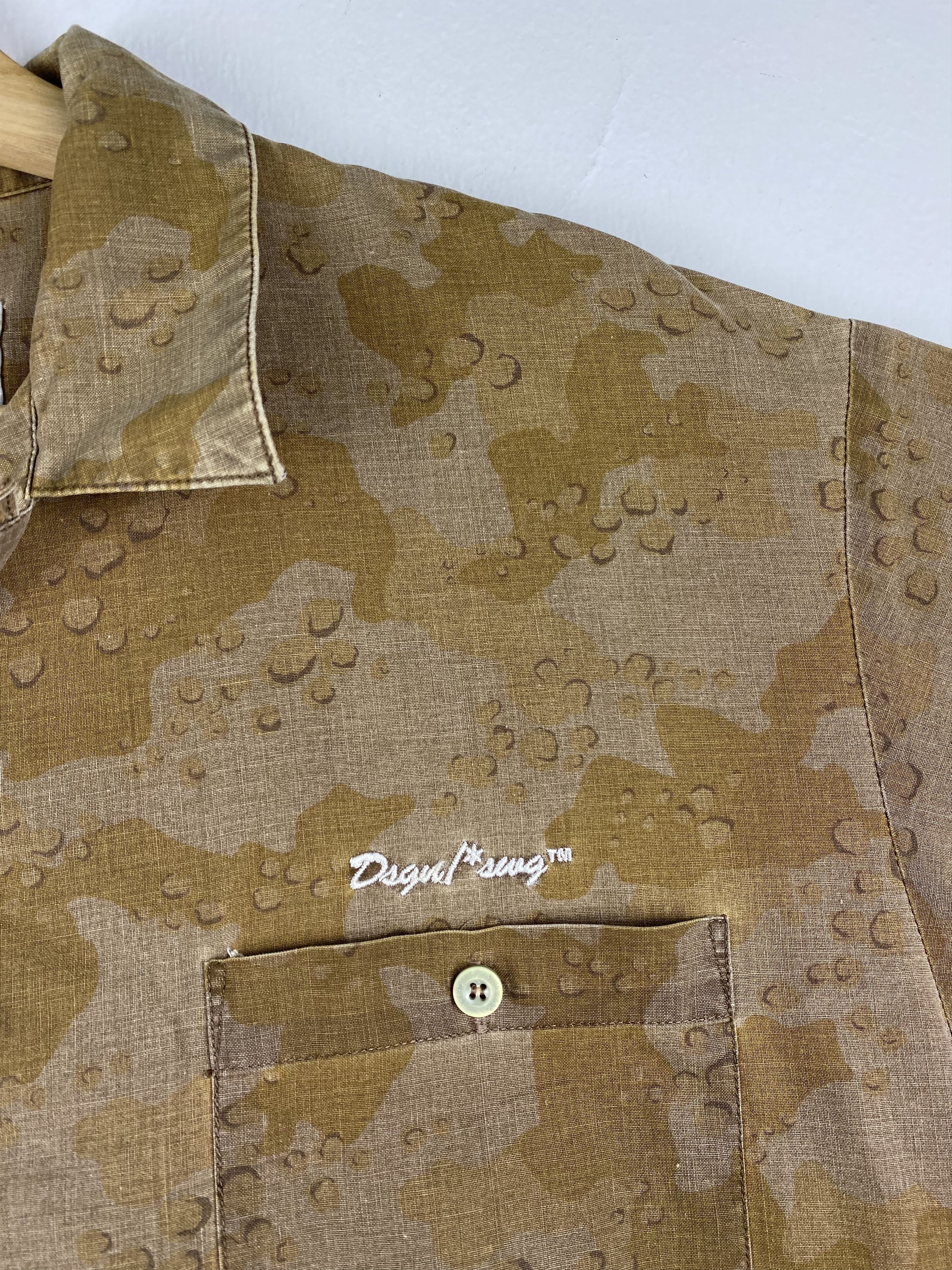 Flannel Vintage Swagger Military Camo Button Up Shirts Size US L / EU 52-54 / 3 - 6 Thumbnail
