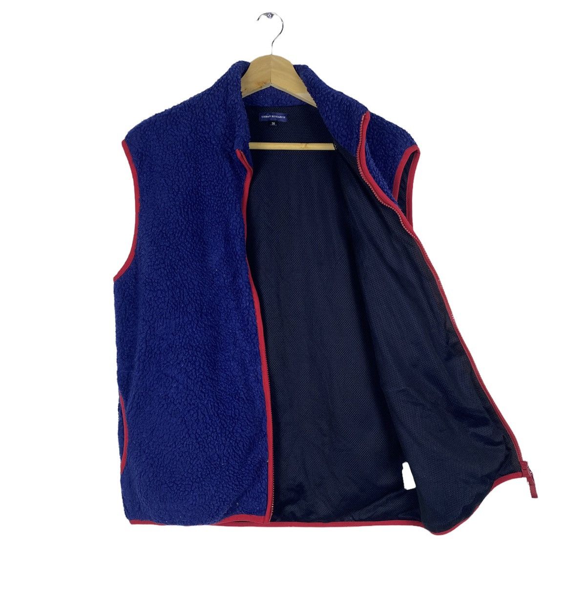 URBAN RESEARCH DOORS SHOOT 🔥 Vintage Sherpa Zip Up Fleece Vest By Urban Research Size US L / EU 52-54 / 3 - 3 Thumbnail