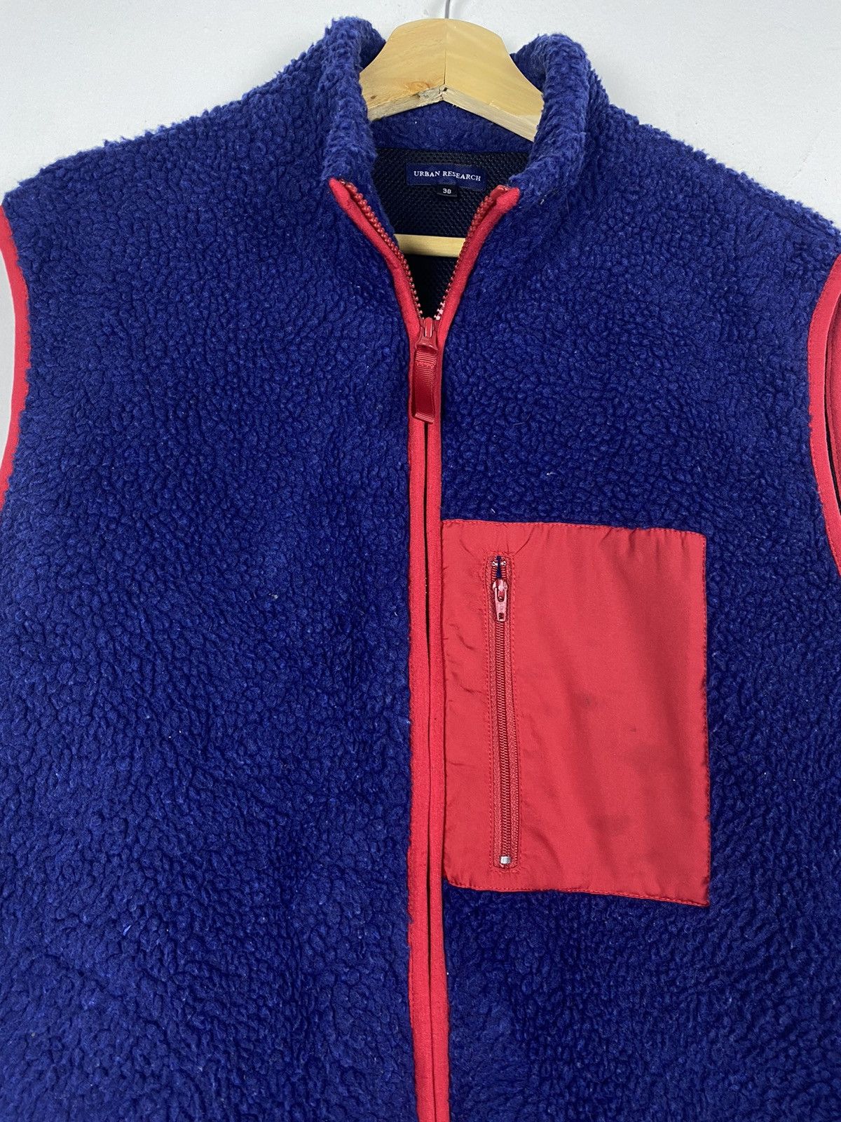 URBAN RESEARCH DOORS SHOOT 🔥 Vintage Sherpa Zip Up Fleece Vest By Urban Research Size US L / EU 52-54 / 3 - 2 Thumbnail