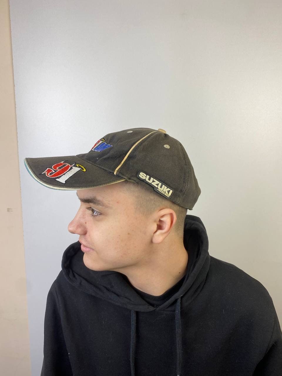 Vintage Suzuki racing hat size OS Size ONE SIZE - 3 Thumbnail