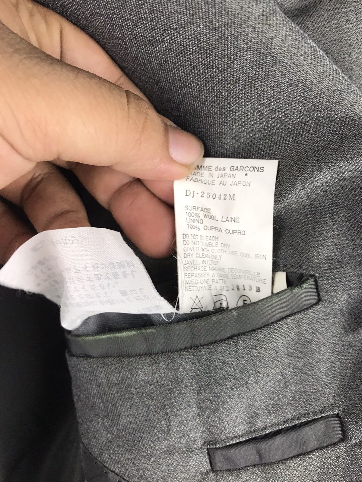 Comme des Garcons AD1992 VINTAGE COMME DES GARCONS HOMME DEUX BLAZER Size 40R - 9 Thumbnail