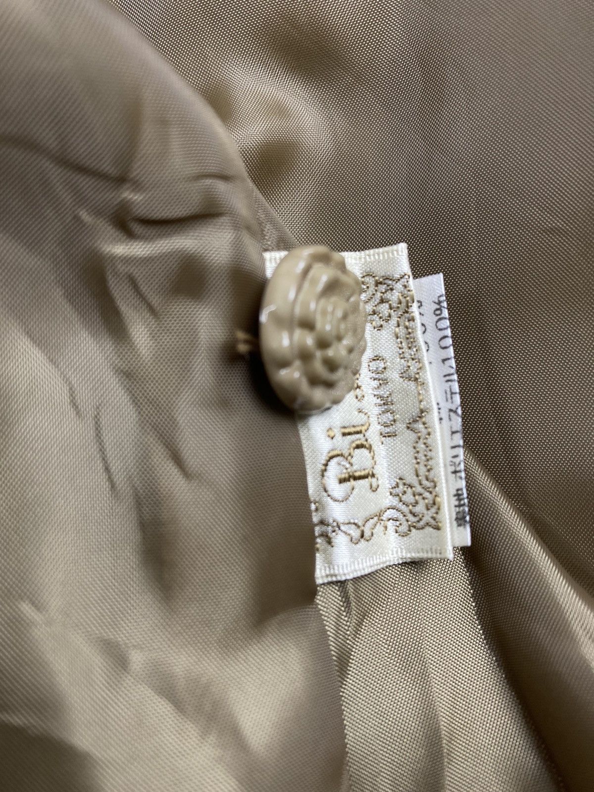 Japanese Brand Bi Bi Tokyo Wool Jacket Flowered Sashiko Coats Button Up Size M / US 6-8 / IT 42-44 - 6 Thumbnail