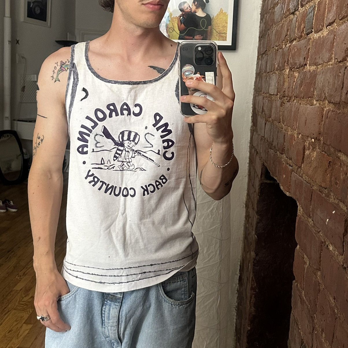 Vintage 90s Custom Camp Carolina Back Country Pioneer Tank
