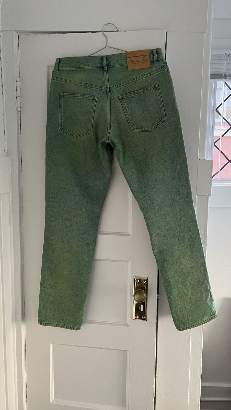 Martine Rose Lime Green Denim Jeans Size US 30 / EU 46 - 4 Thumbnail