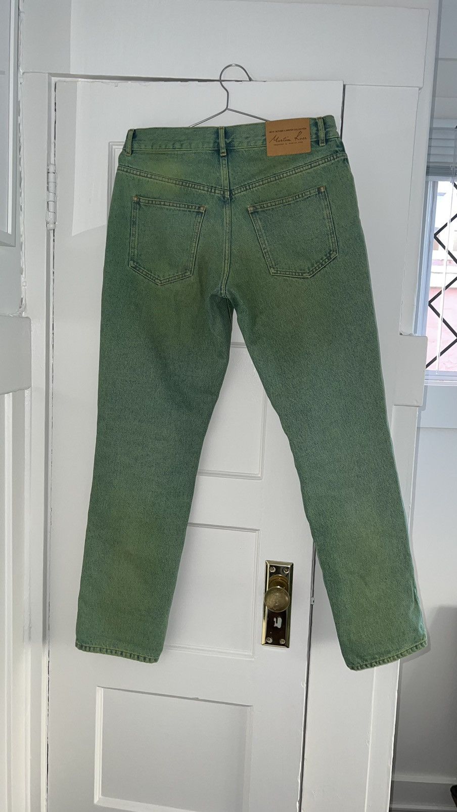 Martine Rose Lime Green Denim Jeans Size US 30 / EU 46 - 3 Thumbnail