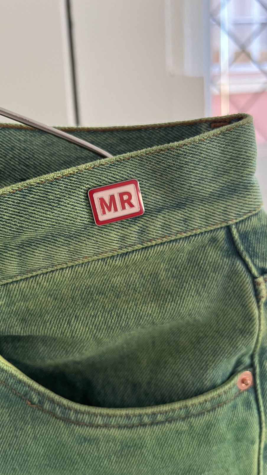 Martine Rose Lime Green Denim Jeans Size US 30 / EU 46 - 5 Thumbnail