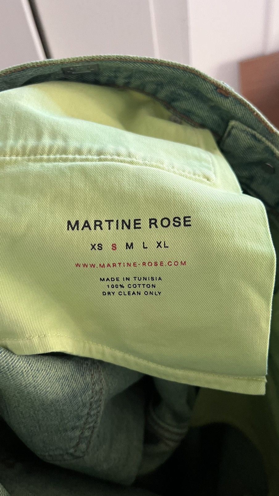 Martine Rose Lime Green Denim Jeans Size US 30 / EU 46 - 6 Thumbnail