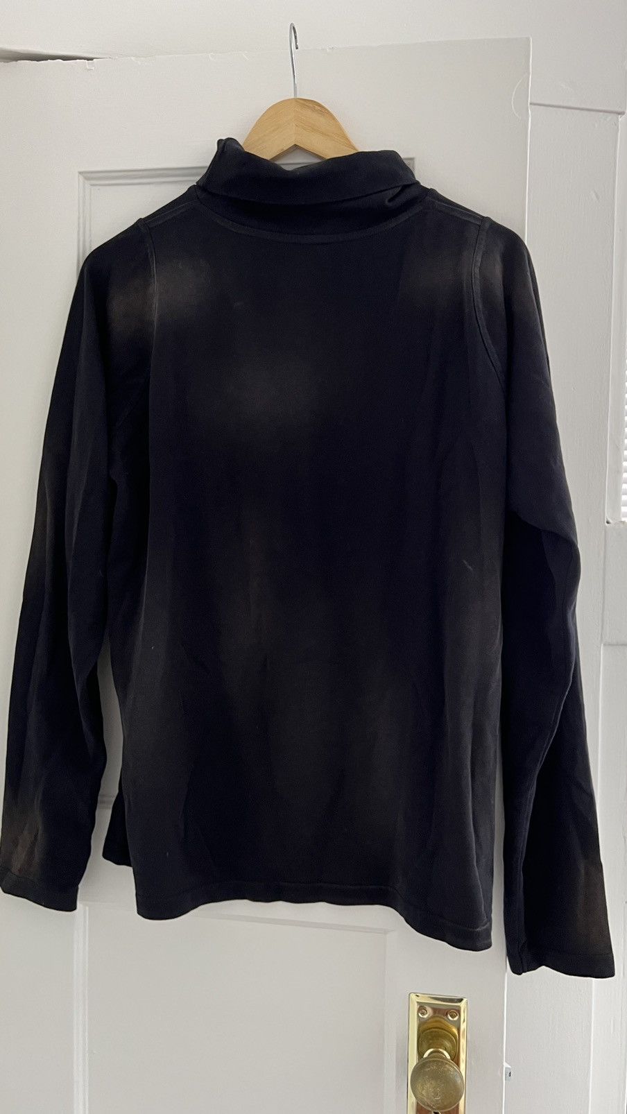 Martine Rose Black faced high-neck long sleeve shirt Size US M / EU 48-50 / 2 - 2 Thumbnail