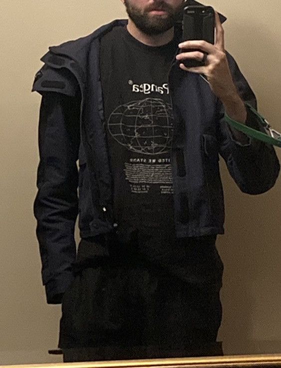 Balenciaga Navy/Black Cropped Parka Jacket Size US M / EU 48-50 / 2 - 6 Thumbnail