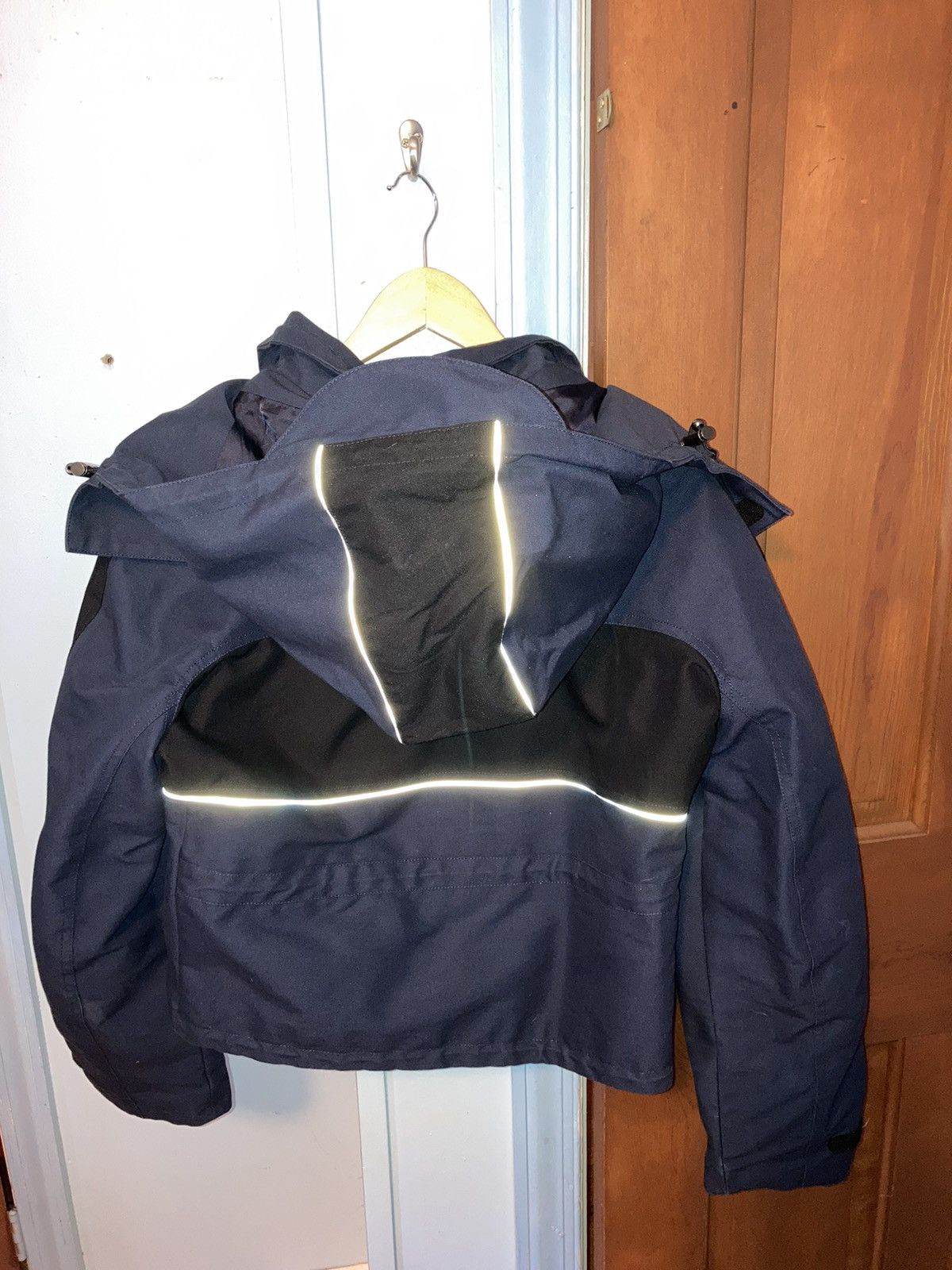 Balenciaga Navy/Black Cropped Parka Jacket Size US M / EU 48-50 / 2 - 2 Thumbnail