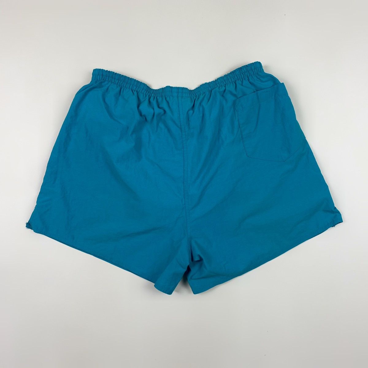 Vintage 1980s Vintage Nike Aqua Blue Nylon Shorts XL Size US 36 / EU 52 - 7 Thumbnail