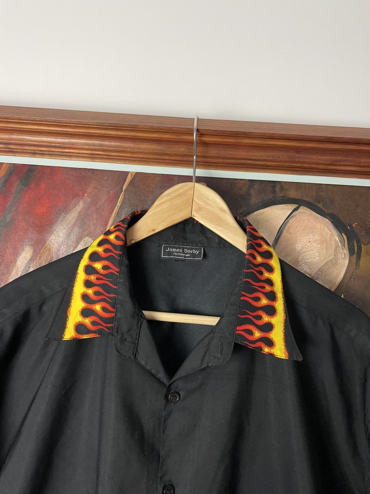 Vintage Vintage Guy Fieri Flame Button Up Shirt Fire 90s retro print Size US XL / EU 56 / 4 - 2 Thumbnail