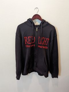 Red deals light hoodie