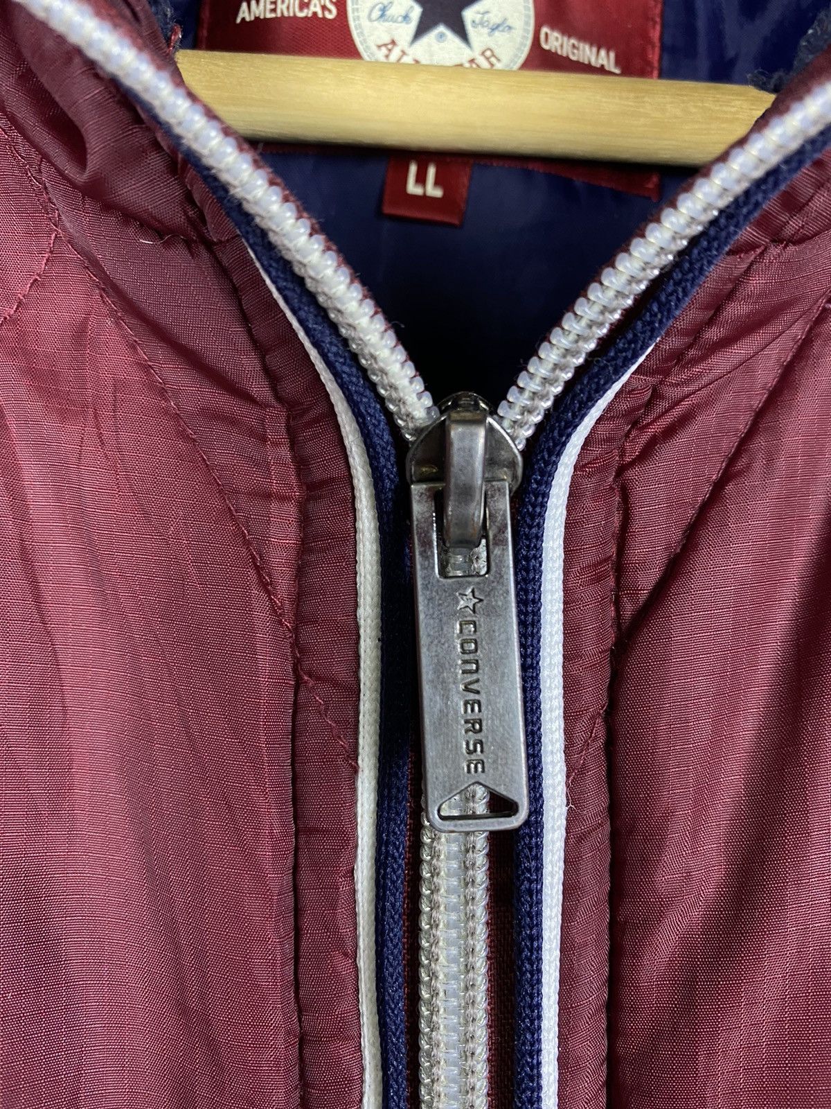 Converse SHOOT 🔥 Vintage Converse Fully Zip Up Light Puffer Jacket Size US L / EU 52-54 / 3 - 7 Thumbnail