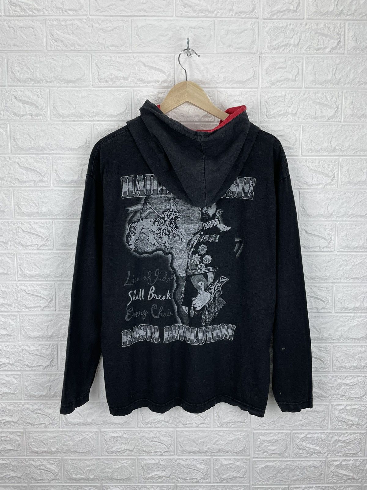 Vintage Haile Selassie Rasta Revolution Rap Longsleeve